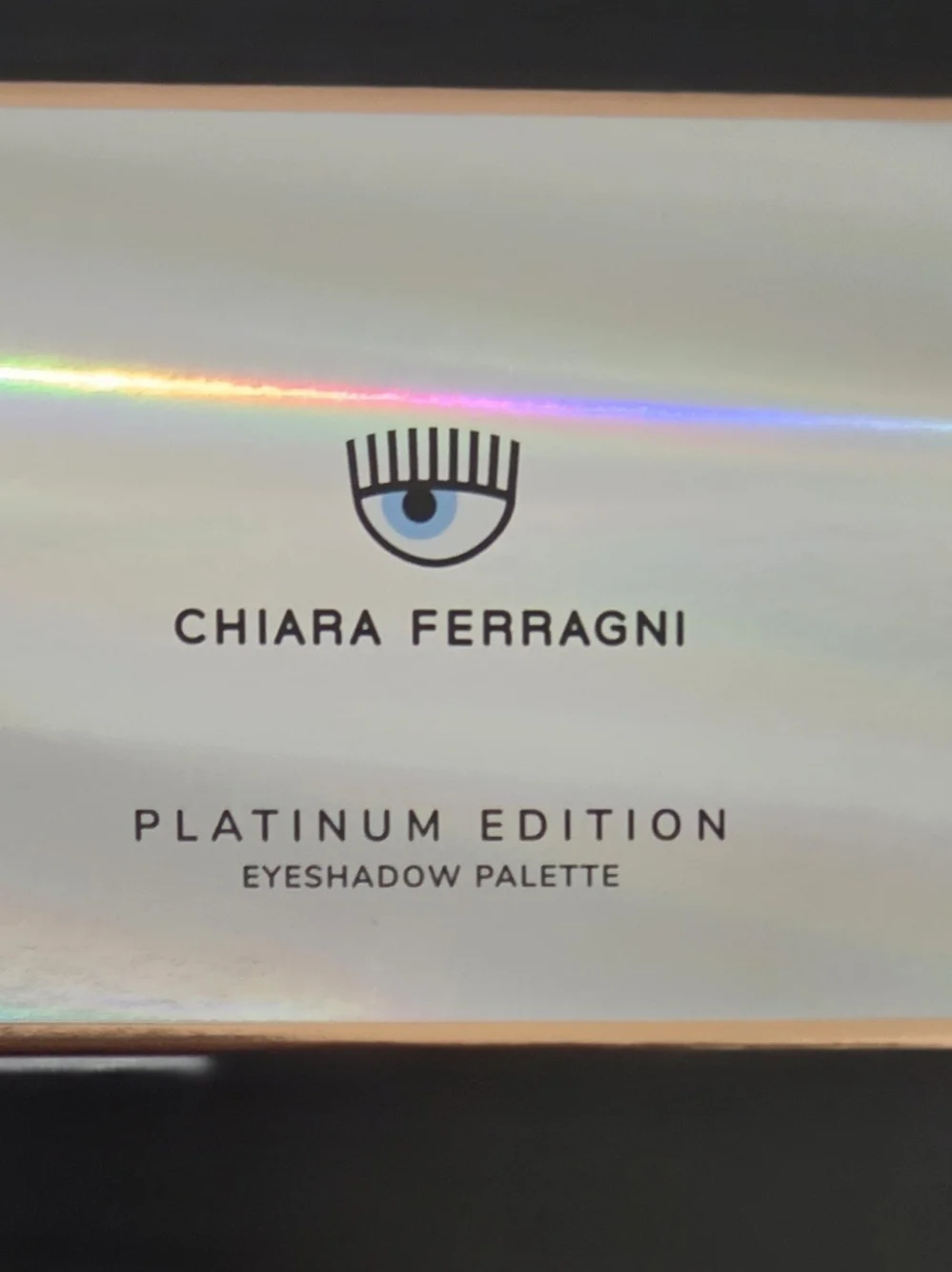 NEW In Box Chiara Ferragni Platinum Edition Eyeshadow Palette With 6 Shades.